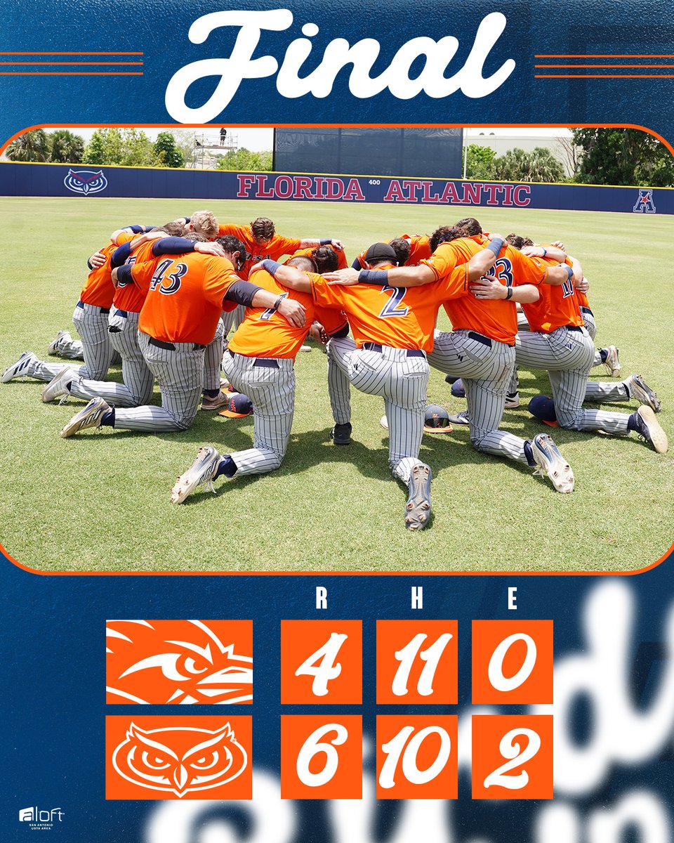 Final from FAU Baseball Stadium. #BirdsUp 🤙 | #LetsGo210