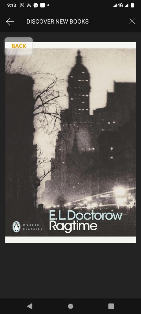 This is a Doctorow appreciation tweet (and a sub to X) as well as a Ragtime specific appreciation tweet.