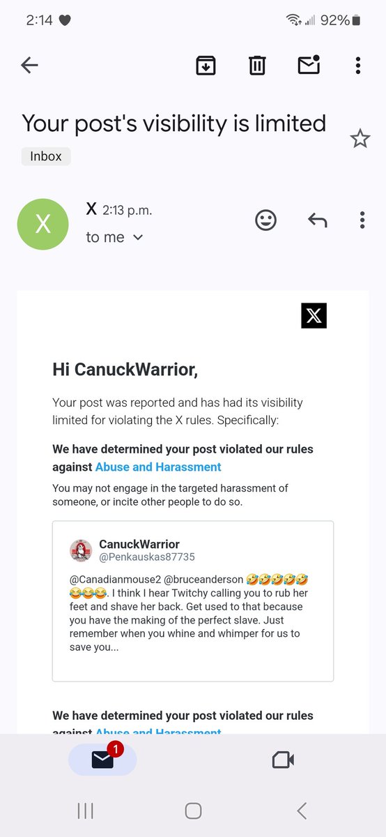 Holy crap🤣🤣🤣🤣🤣I got reported...AGAIN!😅😅😂🤣🤣And it called me a snowflake 🤣