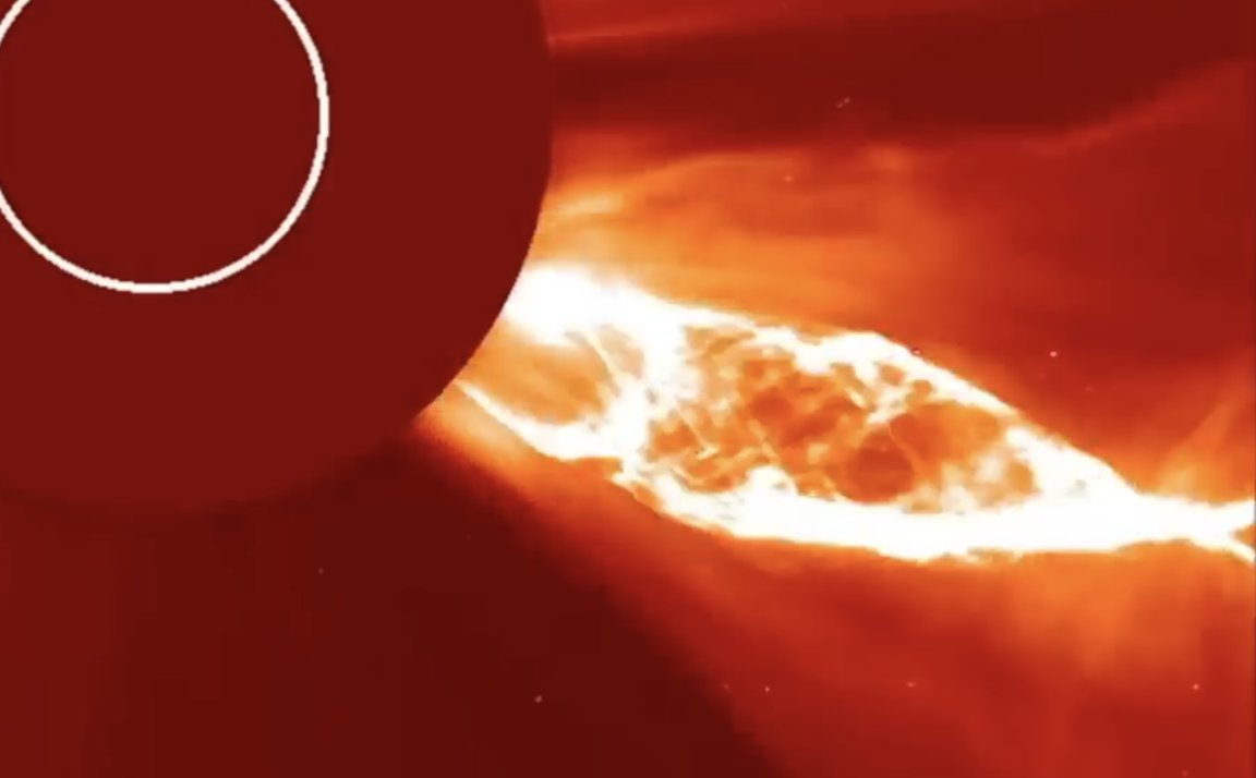 Most Horrifying Solar Eruption Ever. If this hit earth we'd be back in the Stone Age within minutes - with or without earth's weakening magnetic field/pole shift. Watch it in motion in tonight's special video coming at the top of the hour.