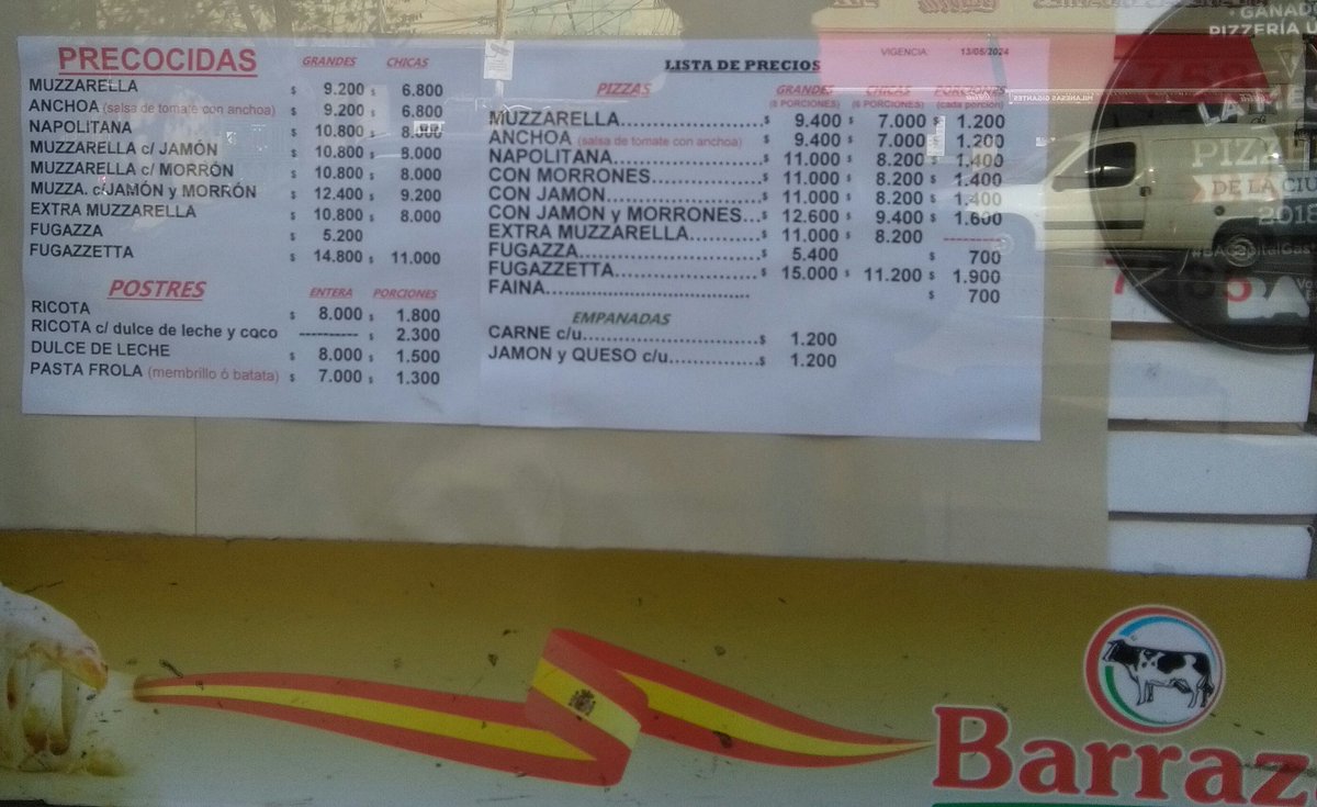 aleschuster's tweet image. #LaMezzetta #Precios #Pizzaa Hoy pasé y habían cambiado los precios.