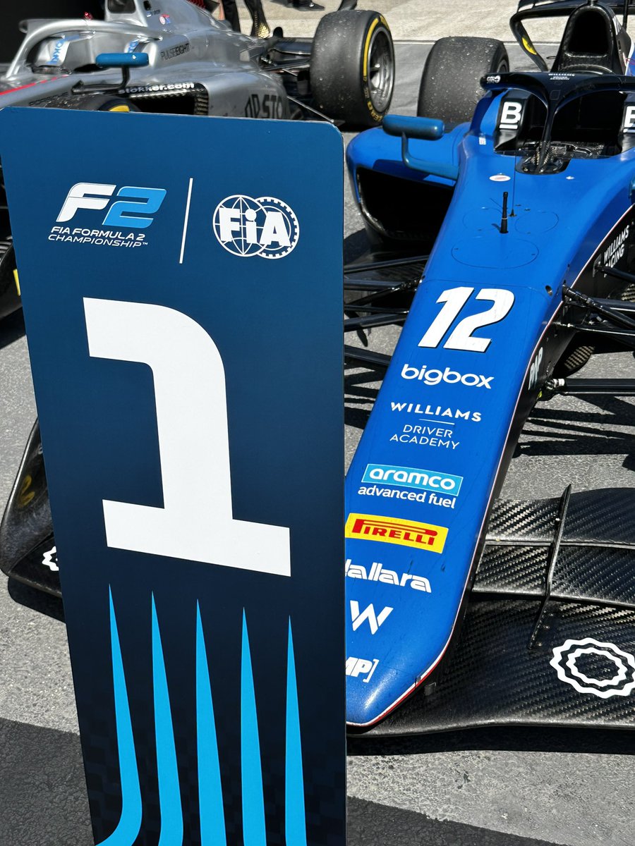 El número 12 en lo más alto: Franco Colapinto ganó su primera carrera en F2 Franco Colapinto usa el 12 por Boca