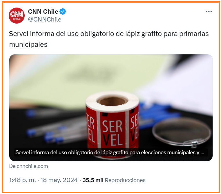 Listo, todo cocinado. Se viene el mega-fraude electoral. Lo único que le faltó decir al Servel fue: 'Lleven una goma que no deje manchas ni marcas'.