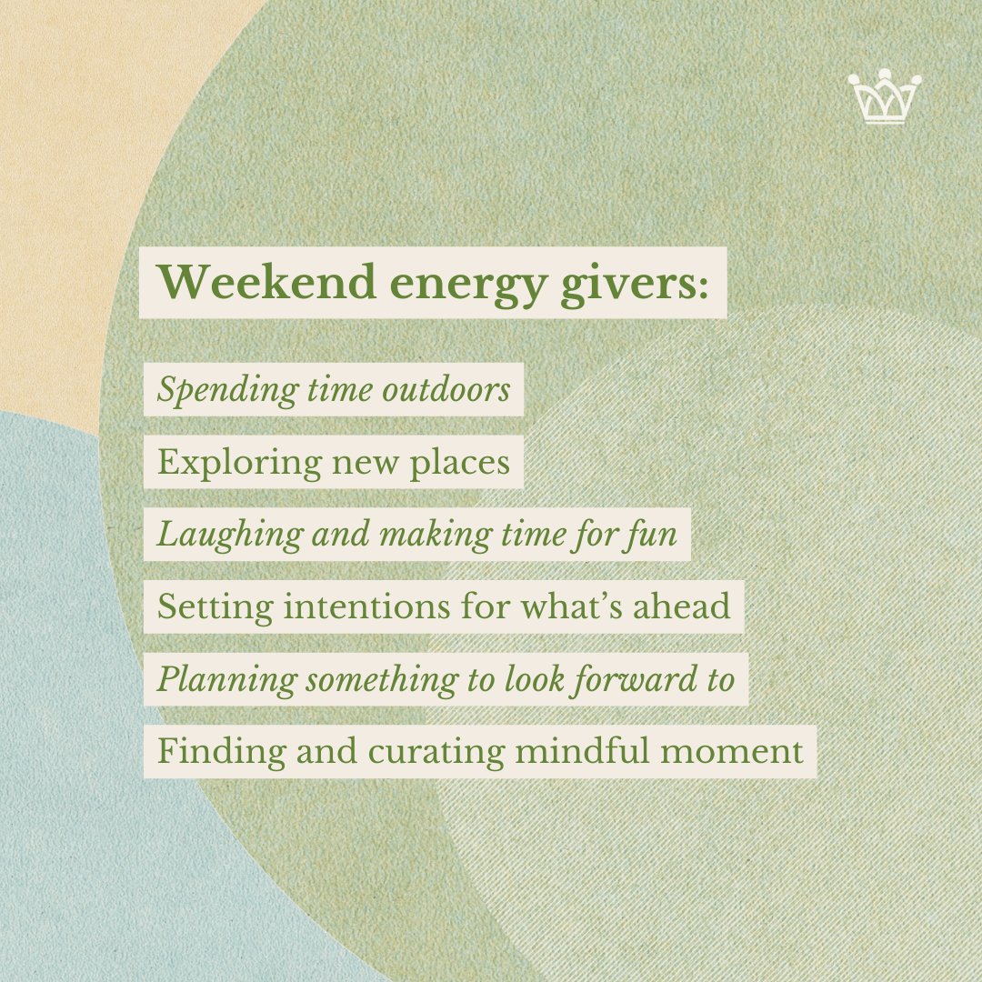 Happy weekend, Queens! 👑

Here are a few fun activities to do this weekend to recharge for the long week ahead!

What are some hobbies that you do? comment below!

#WeAreAllQueens #WomenEmpowerment #WomenEmpoweringWomen