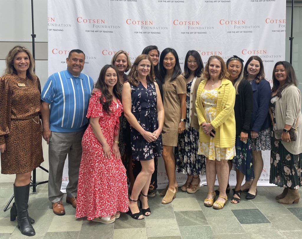 Great morning at @CotsenAoT! Thank you for celebrating our teachers and making them feel special. Lived listening to inf to teacher M. Martinez share her fellowship story! Great to connect with Dr. Whitney too!! @db_dolphins @lc_coyotes