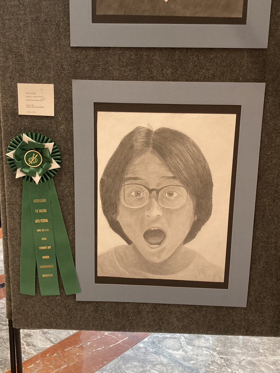 Andrea Croom (@ddmsart) on Twitter photo First award announced <a href="/artsplosure/">Artsplosure</a> Student Art Exhibition was Middle School Honorable Mention and it went to Nathan Vo’s self portrait titled “No Way!” Congratulations Nathan! @ddmsbuzz <a href="/MHokenberg/">Michael Hokenberg</a> First award announced <a href="/artsplosure/">Artsplosure</a> Student Art Exhibition was Middle School Honorable Mention and it went to Nathan Vo’s self portrait titled “No Way!” Congratulations Nathan! @ddmsbuzz <a href="/MHokenberg/">Michael Hokenberg</a>