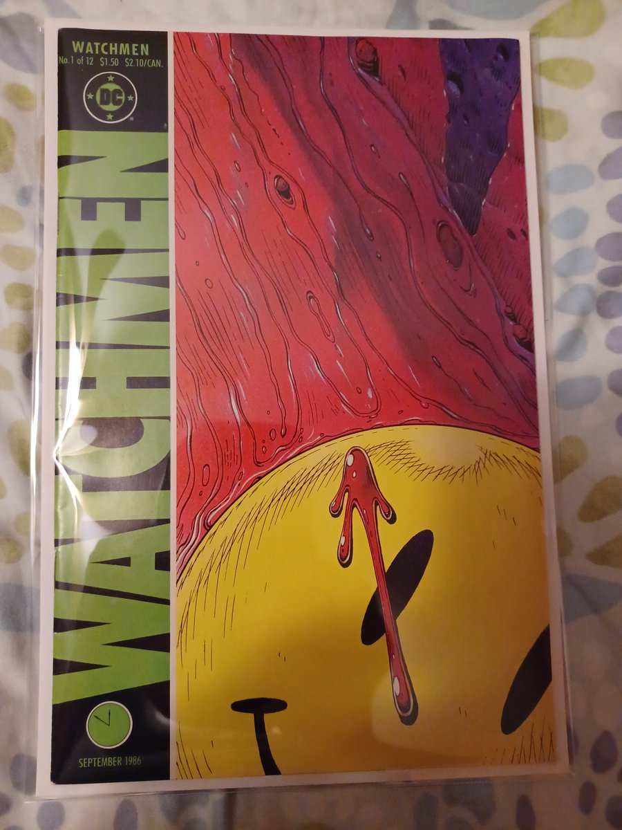 Checked out a LCS by my job and had to buy it. Still remember my first Watchmen read and blew my mind. This was before the movie. <a href="/AaronMeyers/">Aaron Meyers</a> <a href="/JetpackComics/">Jetpack Comics</a> <a href="/comictom101/">comictom101</a> @gem_mint