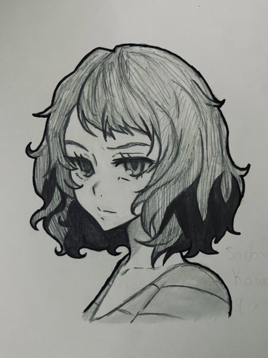 Acho q dos desenhos que tem no meu celular, esse é o mais normalzinho já q é apenas uma personagem, então acho q tá bom pra uma introdução ao tipo de coisa q eu gosto de desenhar.