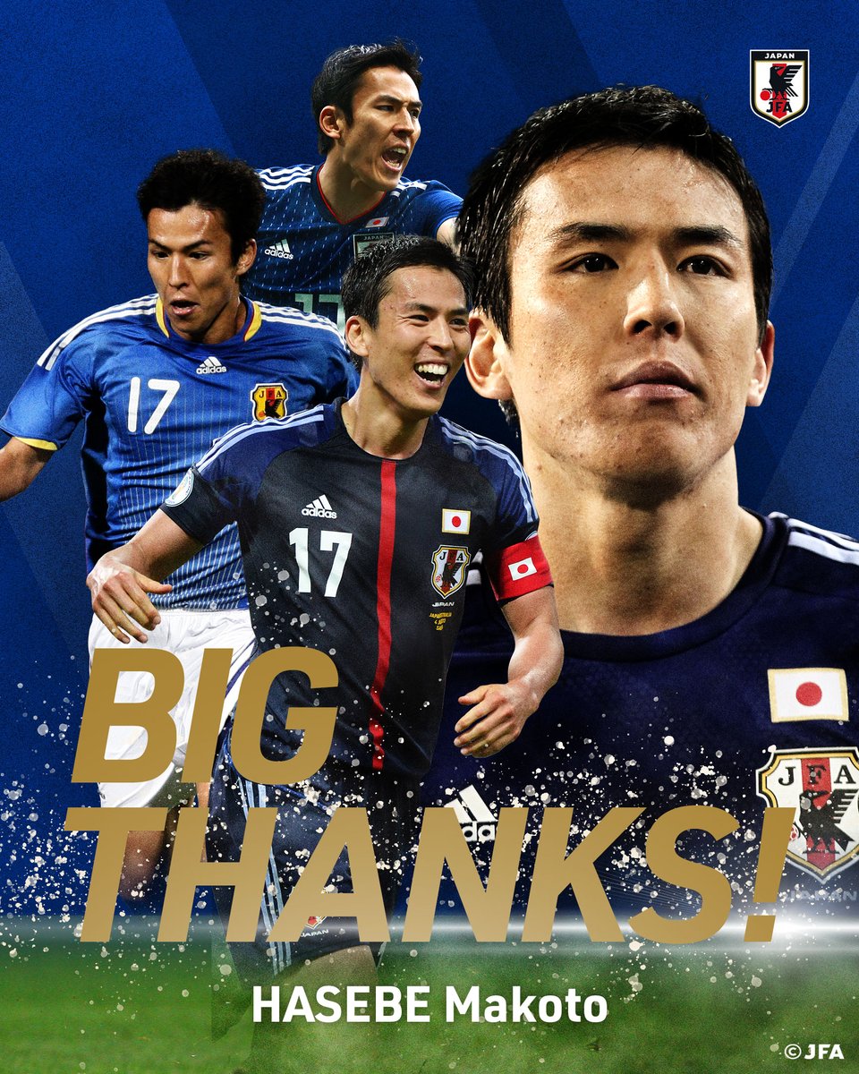 サッカー日本代表として、FIFA #ワールドカップ 3大会に出場した長谷部誠さんが現役を引退されました。 約10年という長い期間、キャプテンとしてSAMURAI BLUEを牽引してくれました。 たくさんの感動をありがとう✨ 次のキャリアも応援しています！ #長谷部誠 #サッカー日本代表 #SAMURAIBLUE