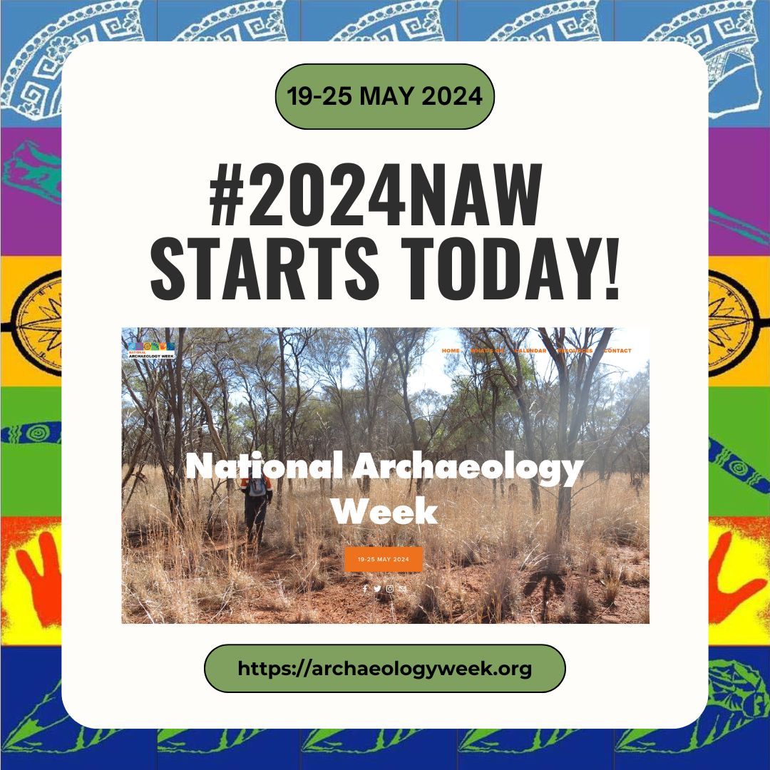 Welcome to Australia's National Archaeology Week for 2024. Join in the fun by attending an event, entering our baking and crafting competition or explore our meet the archaeologist page. Our website is the hub for all #2024NAW info: buff.ly/3ctRHXp