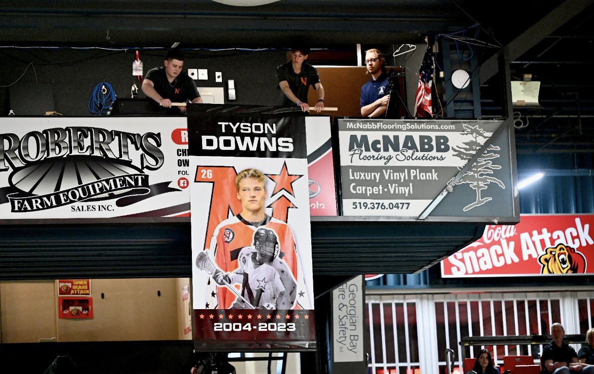 Although the game didn’t turn out like we wanted it to today’s game was about more then the final score. The Northstars would like to thank everyone who came out and showed love to our team, the Downs family and most importantly Tyson Downs as we remembered his life and legacy.