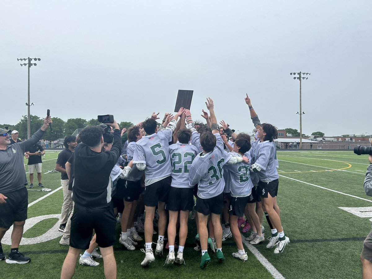 Back on top!!! Congrats to the Saint Joe's Lacrosse team for winning the Greater Middlesex Conference Tournament, defeating Monroe, 7-5!