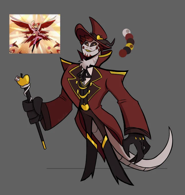 Lucifer redesign! The big boss of Hell himself! #HAZBINHOTEL #HazbinHotelFanart