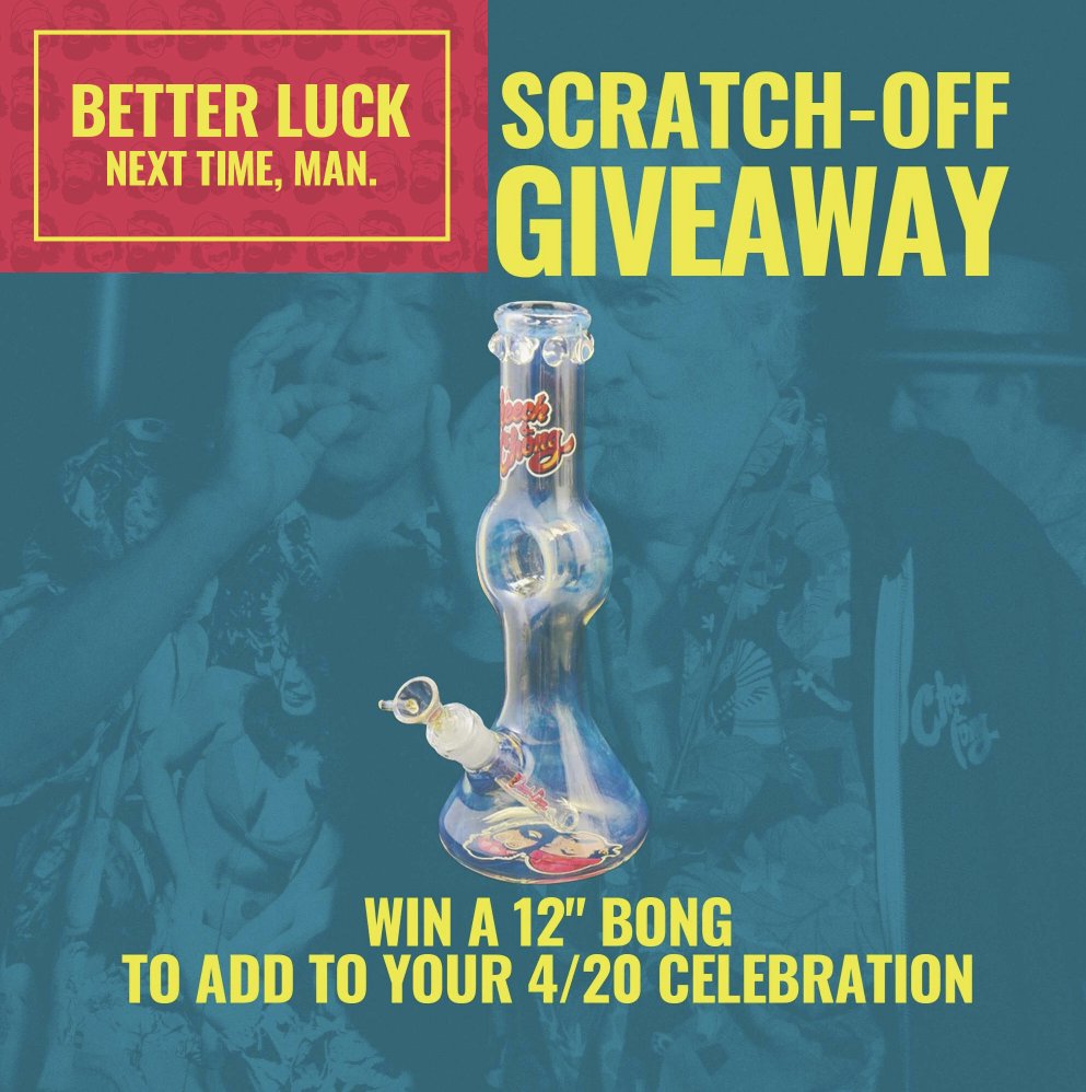 Want this rig? How about for free? Just try your luck with this month's Bowlmates Scratch-Off Giveaway: bowlmates.com/giveaways (Pro-tip: Use mobile for best results and then scratch area at top left corner to see if you won ✌️🍃)