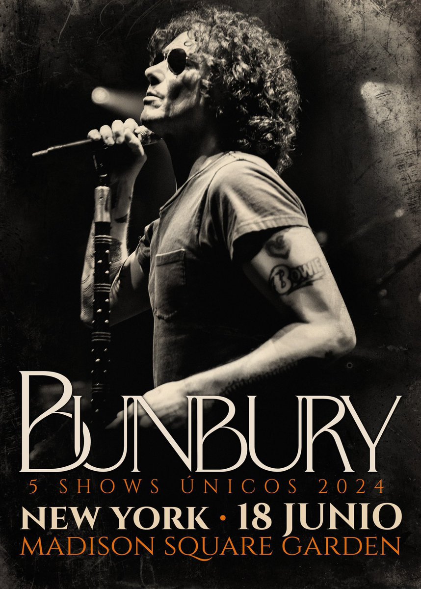 Shows Únicos #Bunbury 18.Junio.2024 New York, USA MADISON SQUARE GARDEN Entradas a la venta en ticketmaster.com/bunbury-show-u…