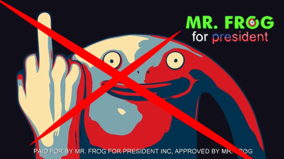 Thread on why Mr. Frog is a danger to society and should be president! #smilingfriends