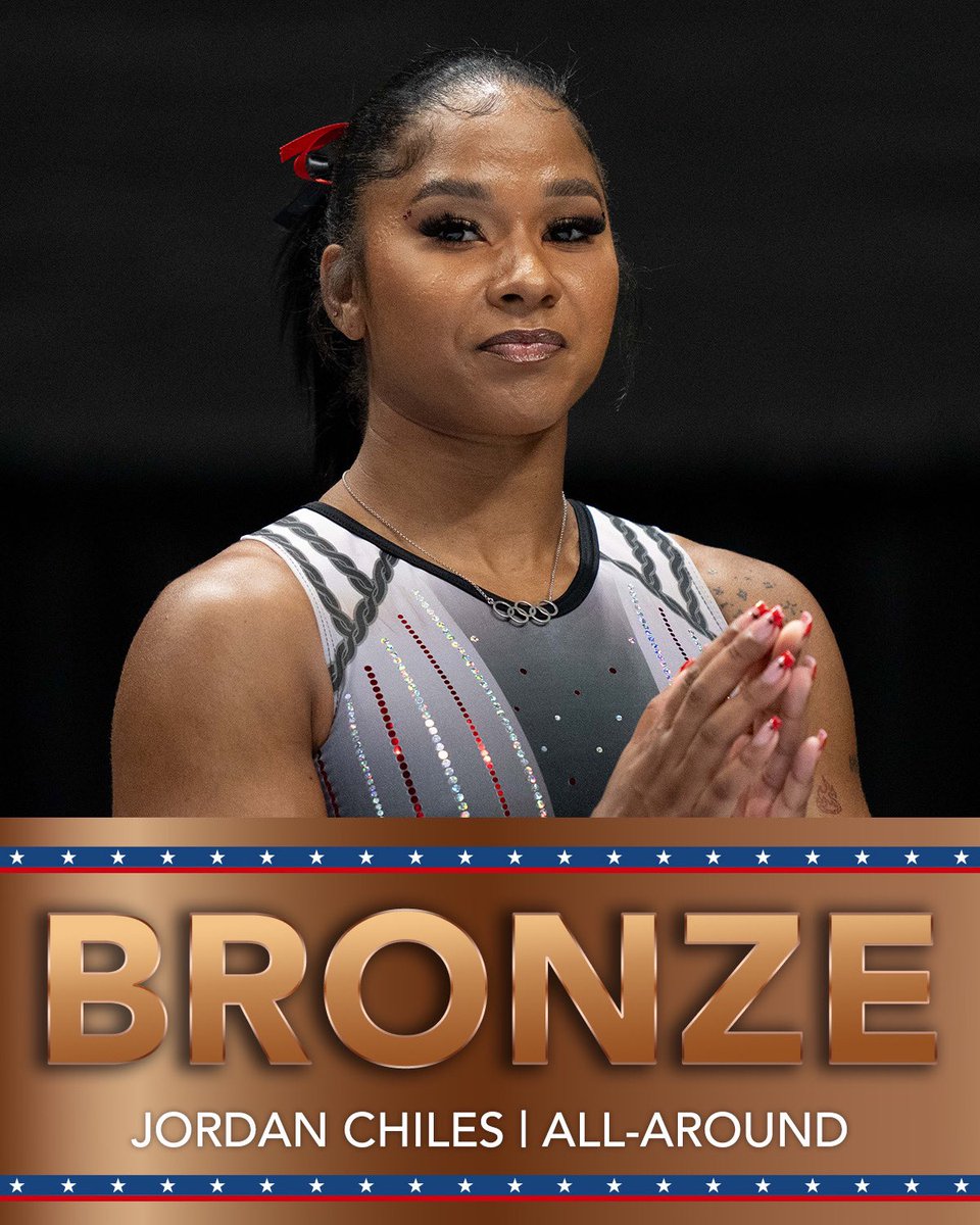 Jordan Chiles wins bronze with an outstanding performance at the #CoreClassic! 🥉