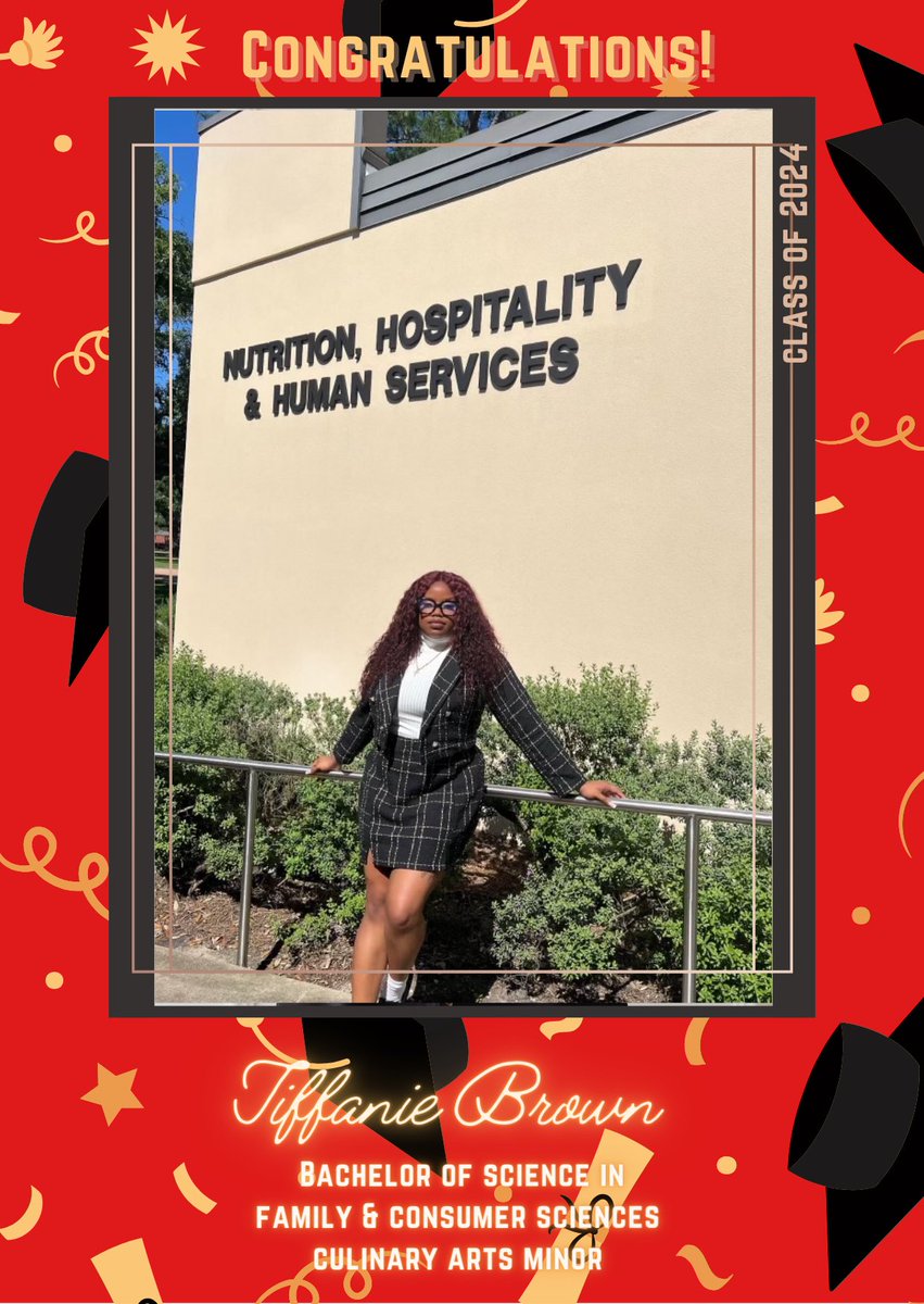 Congratulations to our Spring 2024 graduate! We appreciate everything you have done to pour into this chapter. We are extremely proud of you and cannot wait to see all the great things you continue to accomplish in the future. This is just the beginning! 🎓❤️