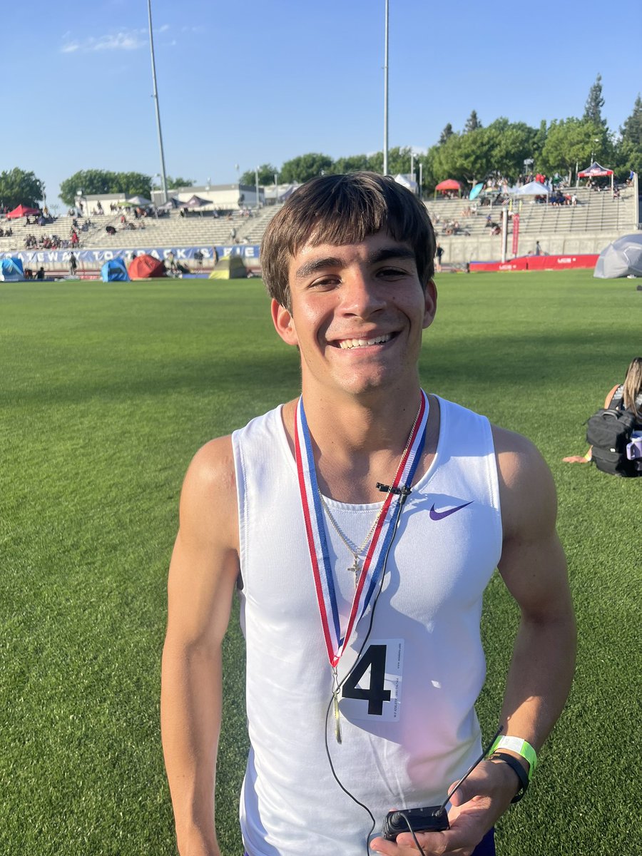 At the Central Section Masters T&F meet: Ethan Avalos of Lemoore defends his 400m title with lifetime best 47.62 second run. Beat out two Central HS runners that also logged lifetime bests. Avalos will race at UC Santa Barbara next season.