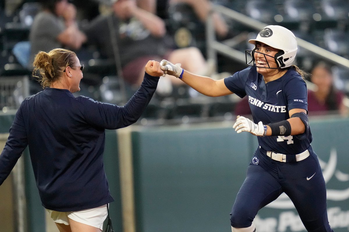 Ain't nothin' like your first career dinger. In the NCAA Tournament no less. #WeAre | #NextStop