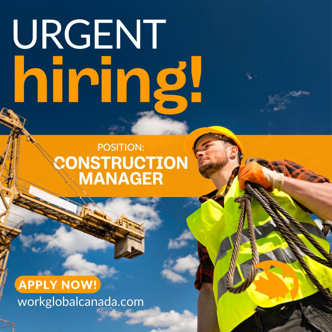 Unlock Your Construction Management Career: Join us as a Construction Manager! 🏗️💼 
Apply here: ow.ly/IqcO50Rf2iz
#ConstructionJobs #OperatorLife #ConstructionManagement #JobOpportunity #CareerGrowth #WorkInConstruction