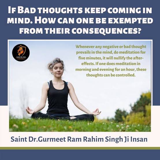 Saint Ram Rahim Ji teaches to adopt the method of meditation to avoid using one's brain too much. By doing this, a person can stay away from negativity and achieve success in every field. #BenefitsOfMeditation