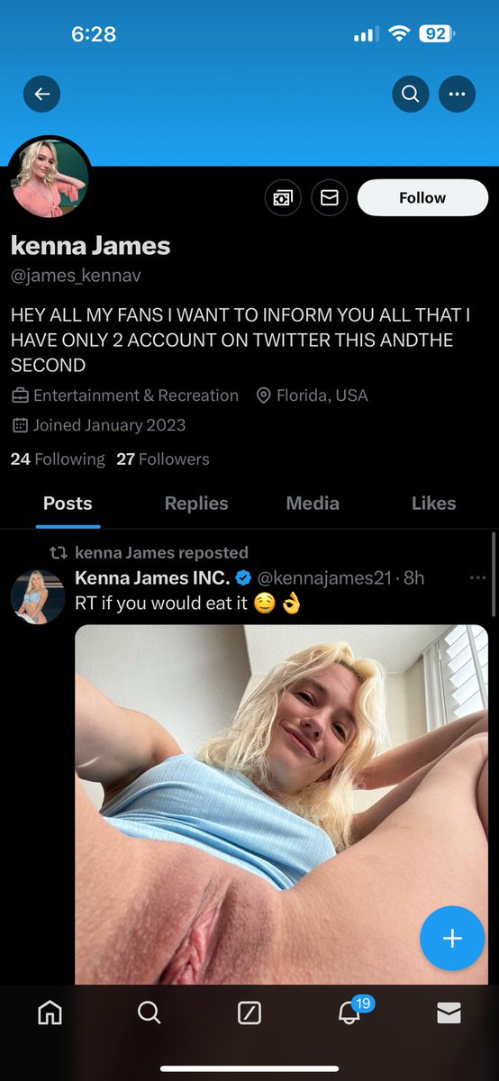 I am in no way affiliated with this account. Start reporting!