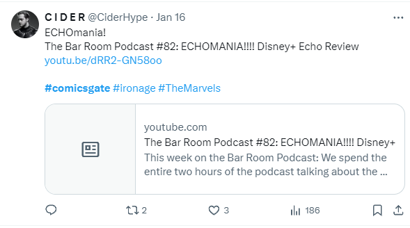 DA_whispers's tweet photo. @CiderHype You were still comicsgate up until february this year. https://t.co/hCR9JrqRsm
