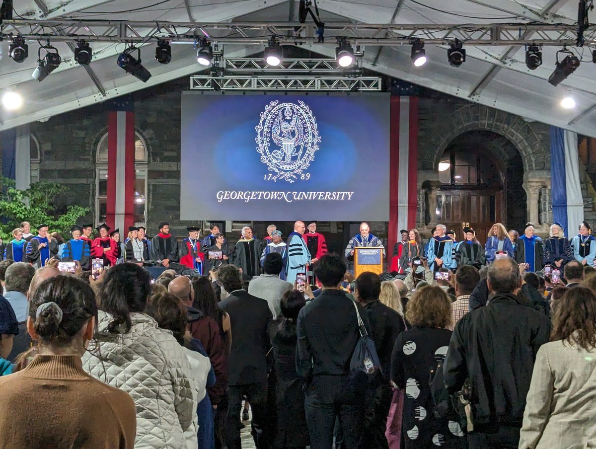 Congratulations to all the graduating @GeorgetownCSS students! 👏 You all worked hard for this moment. Go on and do amazing things -- I expect nothing less.