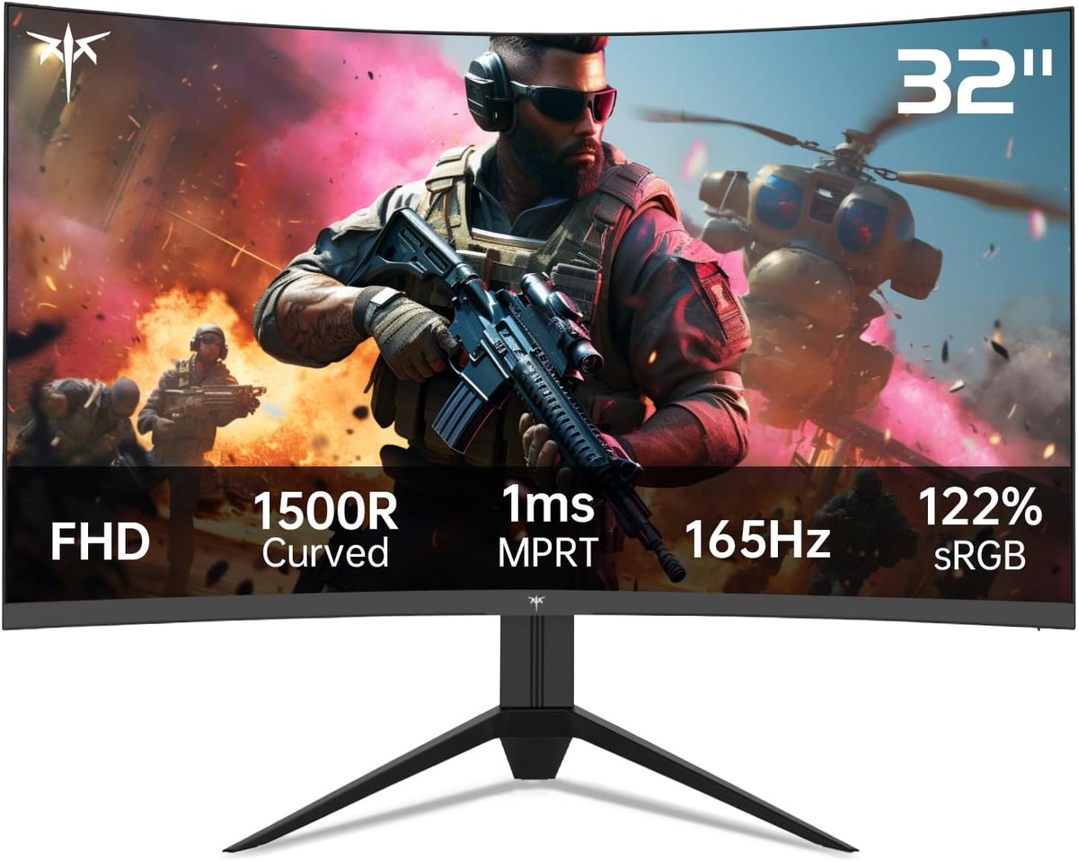 🌟 KTC 32' FHD 1080p Curved Gaming Monitor - Only $159.99, Was $169.99! Clip & Save $10! 🌟 Shop here 👉 amzn.to/3wCZtxr #KTCMonitor #GamingMonitor #CurvedScreen #FHD #GamingSetup #Deal