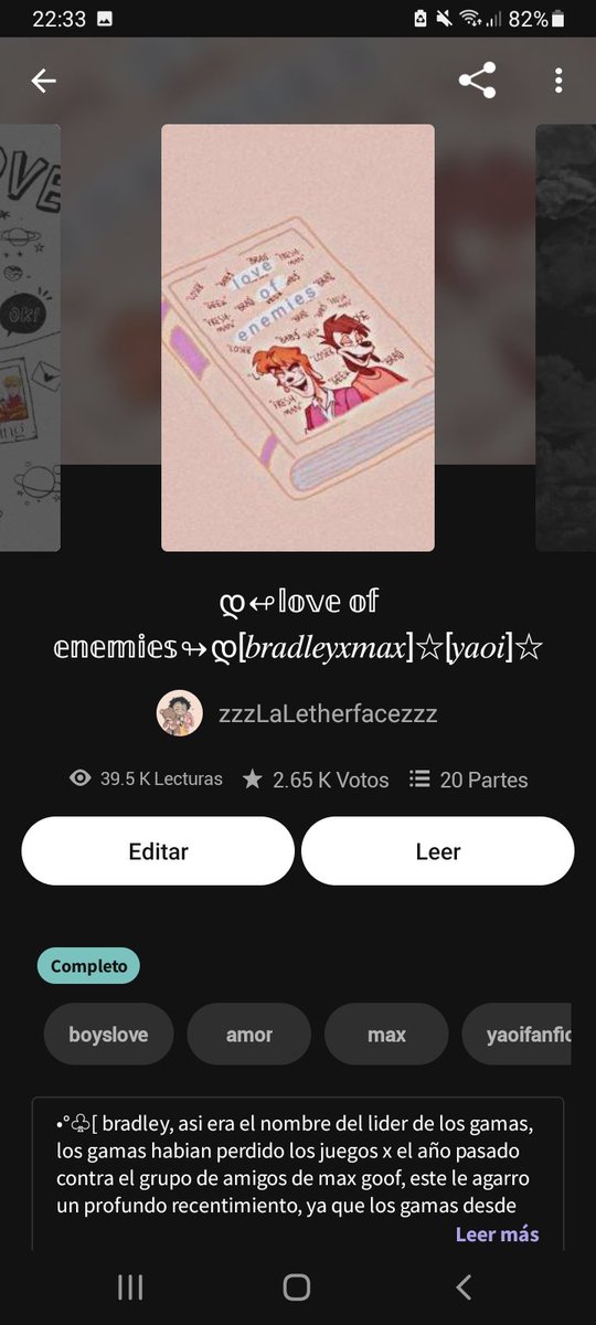 Muchas gracias a todos!!💗
[Necesito mas ships!!, nose que historia escribir:(]
#brad #max #goofy #yaoi #ship #wattpadespañol #wattpad