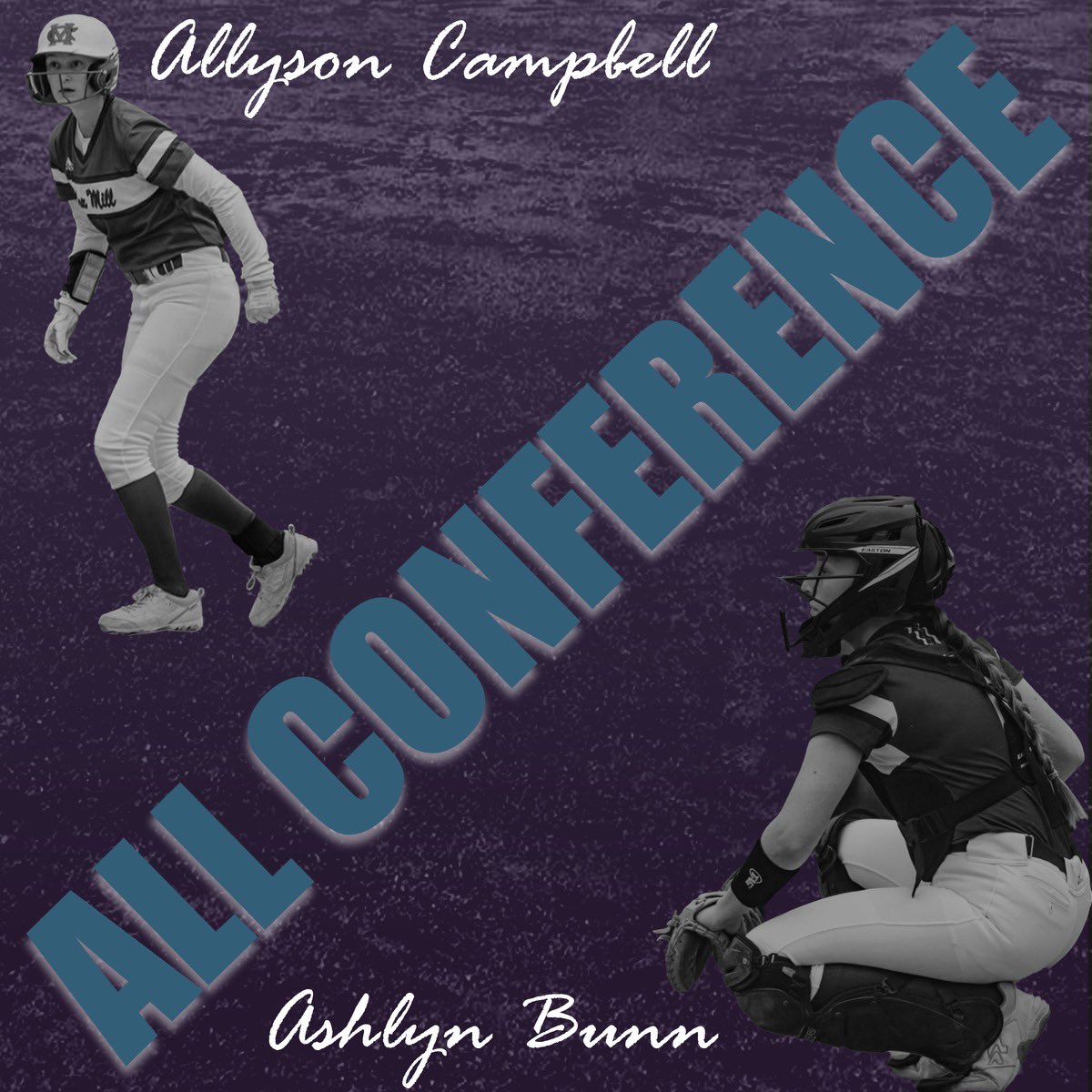 Congrats to Allyson & Ashlyn for making @Gm4Sports All Conference in 🥎