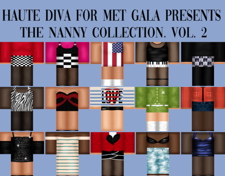 InsideHaute's tweet photo. She's here! The sequel to The Nanny Collection is now out! 

The Nanny Collection Vol. 2; Another ensemble of Fran Fine's chicest garments from the '90s sitcom 'The Nanny'.

All tailored by me for @TheMetGalaRBLX 
#robloxfashion #robloxshowcase #robloxdesigner #TheNanny https://t.co/LFPrAeETtk