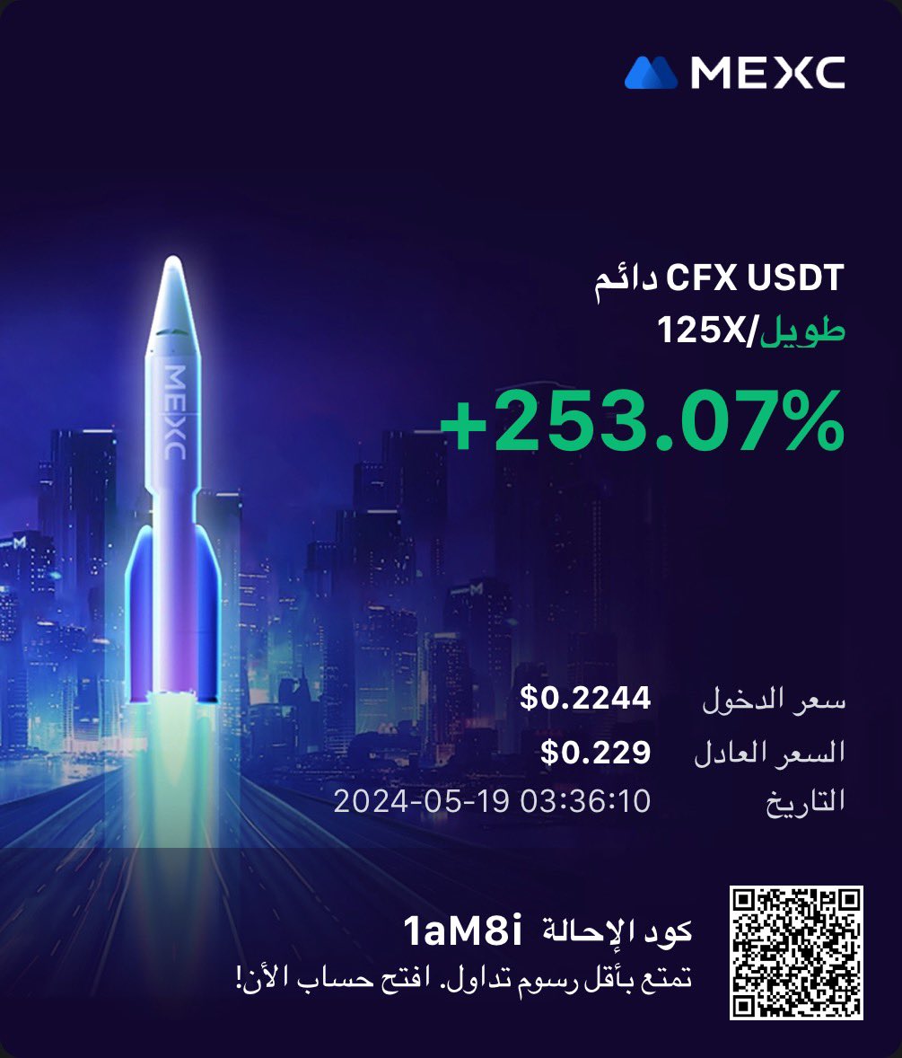 صبحهم ربحهم صفقه سكالبينج على عملة 
$cfx
هدف اول ومعه الدبل🔥 
مع ان السوق حركته شبهه ميته 

ولكن اخترنا العمله الصح والدخول الصح  دخول حيتان بإنعكاس سعرّي👌🏻

الصفقه من القناة الخاصه  
والله يبارك لنا ولكم
#cfx