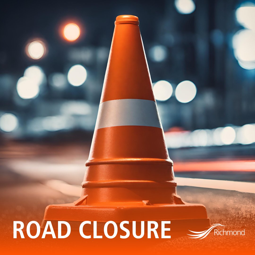 TRAFFIC ADVISORY⚠️
From Mon, May 27:
- Knight St: SB lane closures will occur during 10 pm- 6am. At least one lane will remain open at all times. There will be no lane closures during daytime hours.
- WB Cambie Rd: The outer lane will continue to be closed. 
#RichmondBC