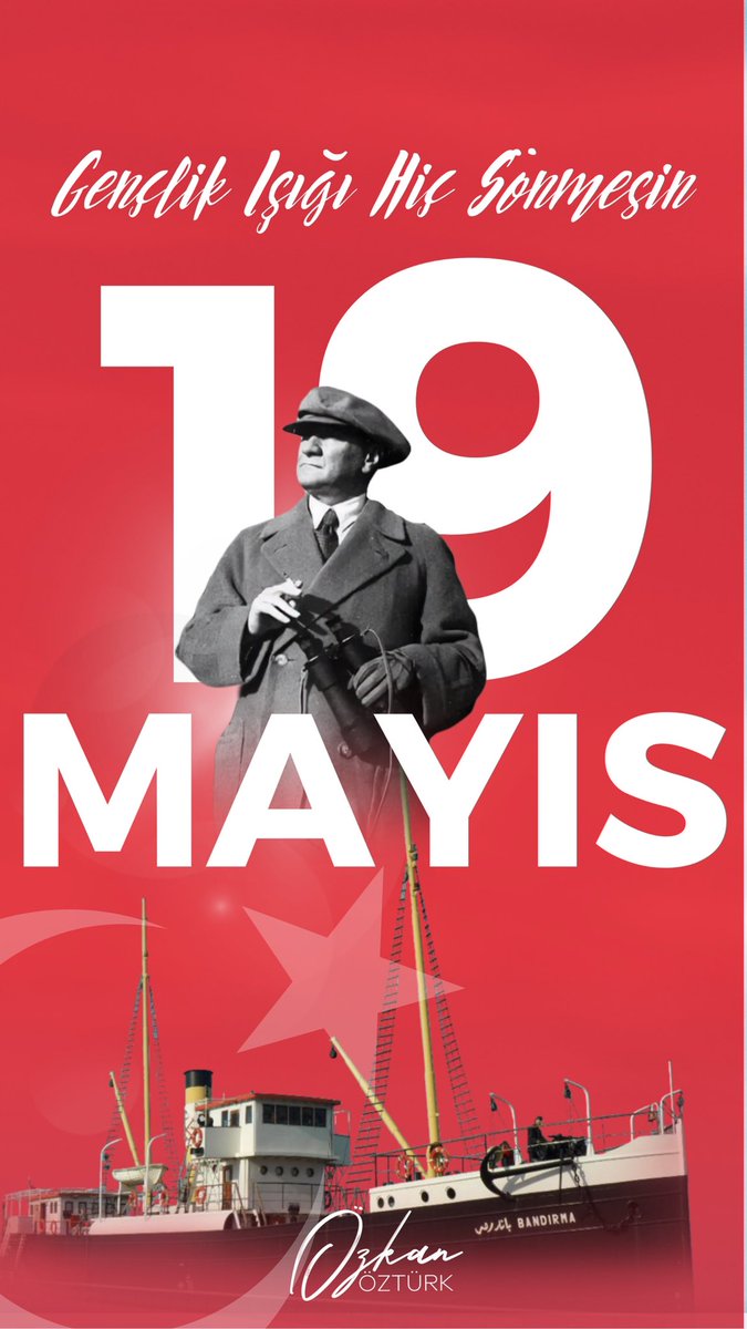 19 Mayıs Atatürk’ü Anma, Gençlik ve Spor Bayramımız kutlu olsun🇹🇷 #Atatürk #19Mayıs