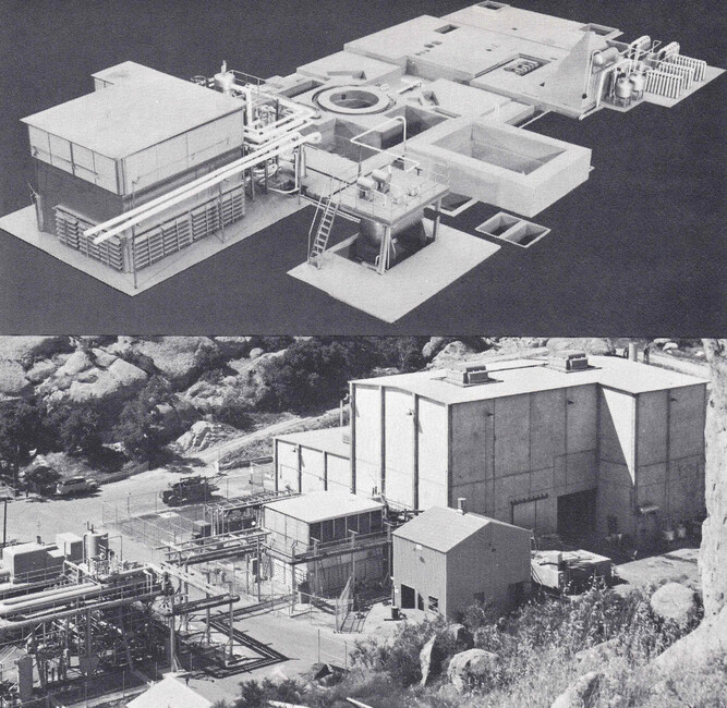 The Sodium Reactor Experiment (SRE) was a prototype reactor by LA for sodium-cooled graphite-moderated reactors (SGRs). It was thought that high-temperature, low-pressure sodium coolant with fuel-conservative neutron moderation would make low-cost nuclear plants. (a thread, 1/n)