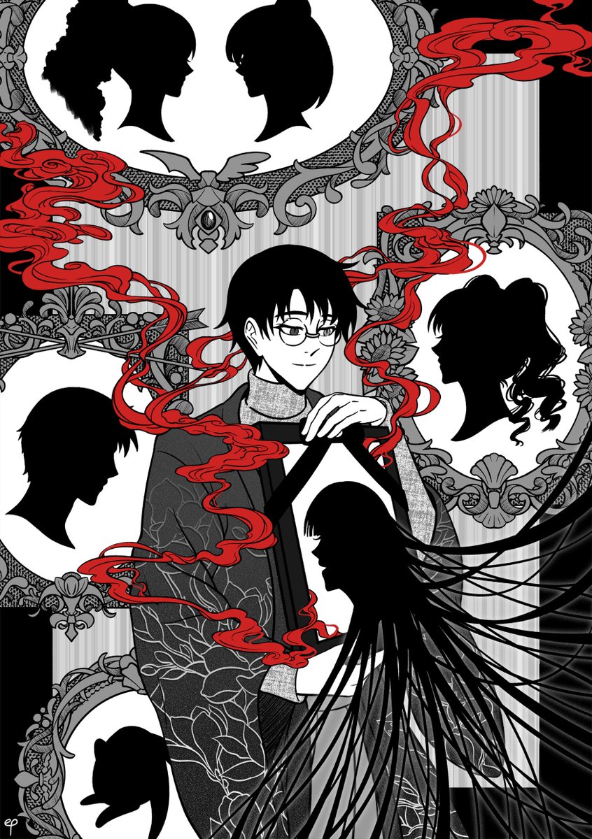 Kept forgetting to share but here's my piece for <a href="/2000sGothicZine/">Our Brutal, Beautiful, Miserable Fantasy Zine</a>! I had a lot of fun revisiting this series~