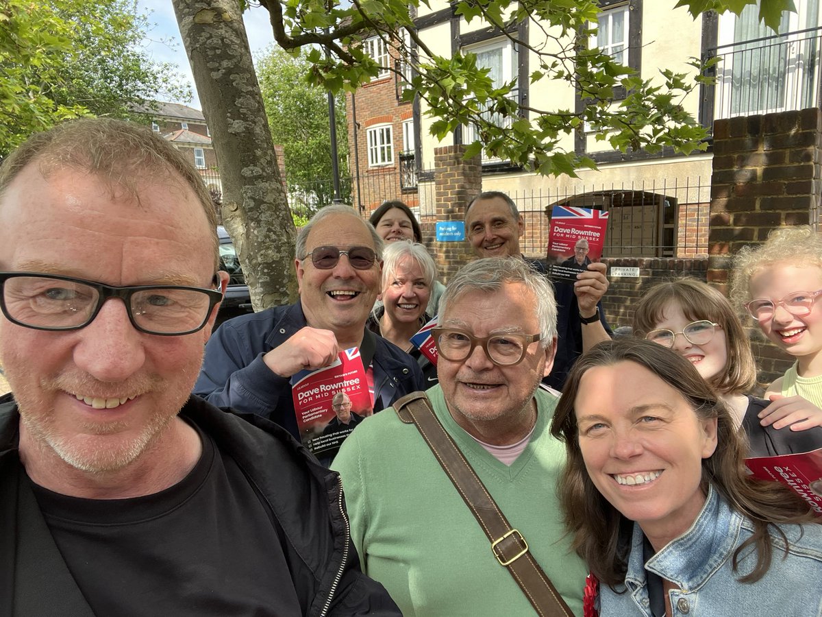 Enjoyable and fruitful campaigning sessions in Burgess Hill and Haywards Heath today. Lots of Conservatives considering voting @UKLabour for the first time.