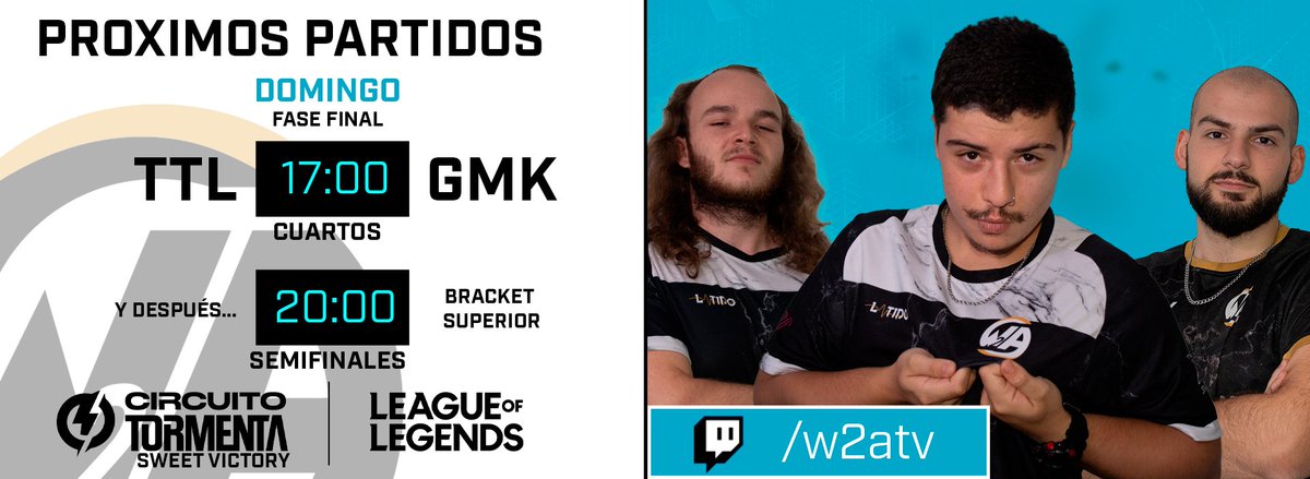 W2A TV (@w2avalanche) on Twitter photo 🙀 LA FASE FINAL DEL SWEET VICTORY SE ACERCA
Y como no podría ser de otra forma, desde W2A nos estamos poniendo guapos para el día de mañana.
🕔17:00 CEST
Podréis seguir que la serie de <a href="/TeamGMask/">Team GMask</a> 🆚 <a href="/TitansLore/">TitansLore</a> donde siempre: en W2A...
👥 Con <a href="/Equiselx/">Equis</a>, <a href="/Jackalsito/">Awarded Jackalsito</a>, <a href="/WarmaxCS/">Aniol 'Warmax' V</a> 🙀 LA FASE FINAL DEL SWEET VICTORY SE ACERCA
Y como no podría ser de otra forma, desde W2A nos estamos poniendo guapos para el día de mañana.
🕔17:00 CEST
Podréis seguir que la serie de <a href="/TeamGMask/">Team GMask</a> 🆚 <a href="/TitansLore/">TitansLore</a> donde siempre: en W2A...
👥 Con <a href="/Equiselx/">Equis</a>, <a href="/Jackalsito/">Awarded Jackalsito</a>, <a href="/WarmaxCS/">Aniol 'Warmax' V</a>
