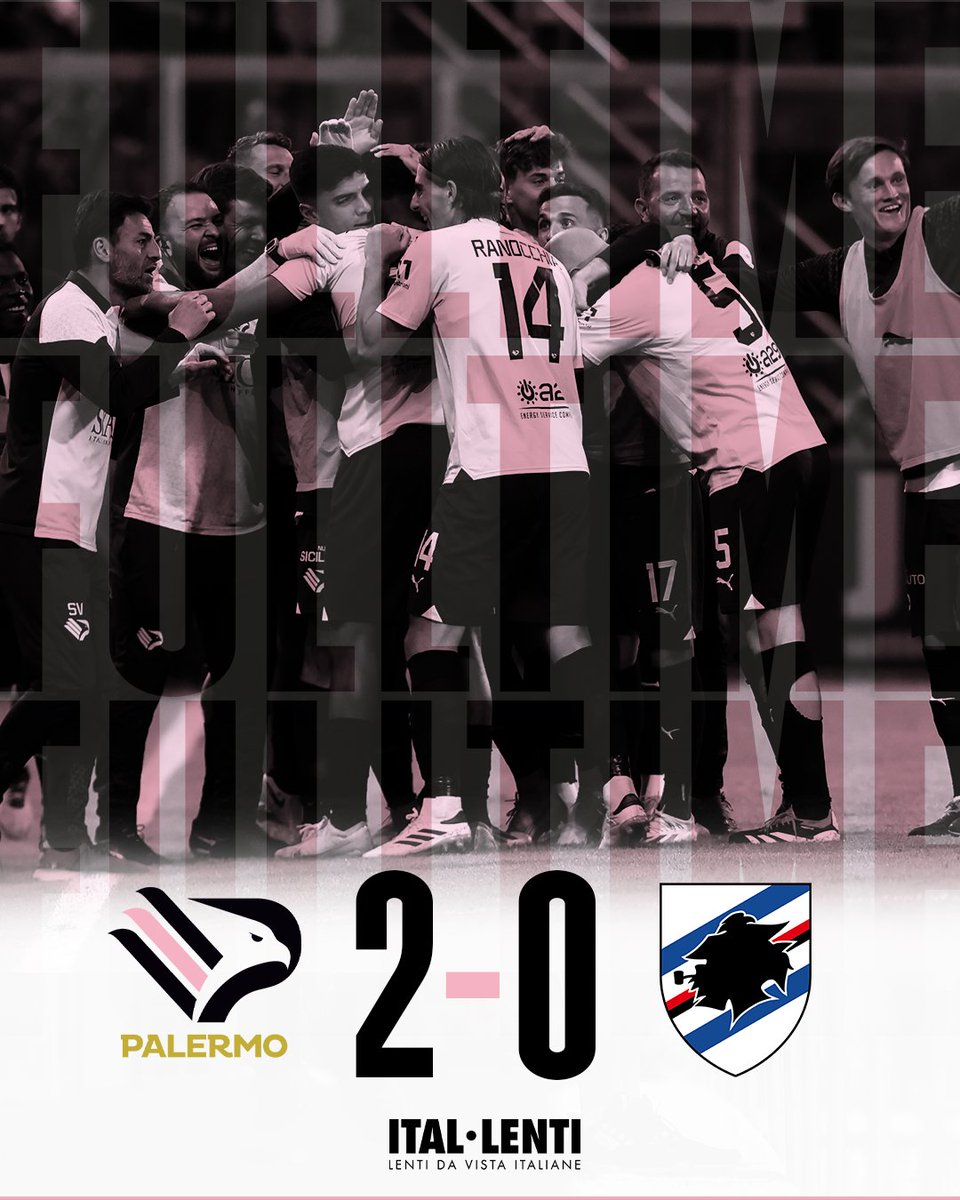calcioalt's tweet photo. SERIE B - Ontem, em outro jogo pesado, o Palermo passou pela Sampdoria de Andrea Pirlo com dois gols de Diakite na outra perna dos playoffs e vai encarar o Venezia nas semifinais. https://t.co/wU7ruNd0PC