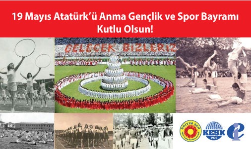 Gençlerimiz Sadece 19 Mayıslarda Hatırlanmayı Değil, Sorunlarına Kalıcı Çözümler Üretilmesini Talep Ediyor! Eğitim Sen olarak eşit, özgür bir yaşam ve aydınlık bir gelecek mücadelesinde birlikte yürüdüğümüz bütün gençlerimizin 19 Mayıs Atatürk’ü Anma, Gençlik ve Spor Bayramı’nı