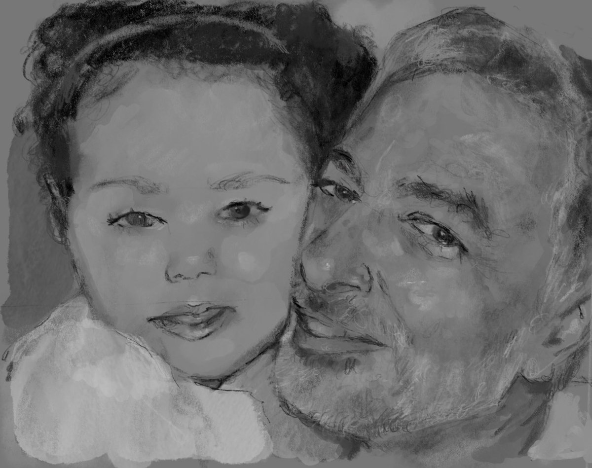 Sketch. Devastating news about the murder of American psychotherapist Majd Kamalmaz, by the genocidal #Assad regime. Majd was a compassionate, therapist who dedicated his life to civilians traumatized by war and disasters. He was the loving father to @MKamalmaz JUSTICE @POTUS !