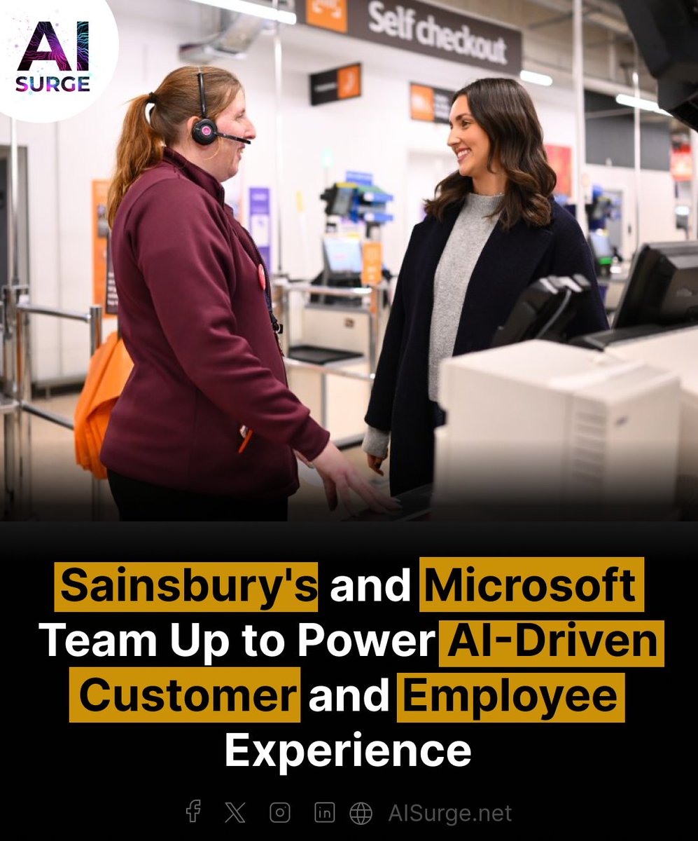 Sainsbury's and @Microsoft partnered for 5 years, using AI to improve store ops, colleague efficiency, customer experience, and shareholder returns, with colleague upskilling support. #Microsoft #Sainsbury #AIcollaburation