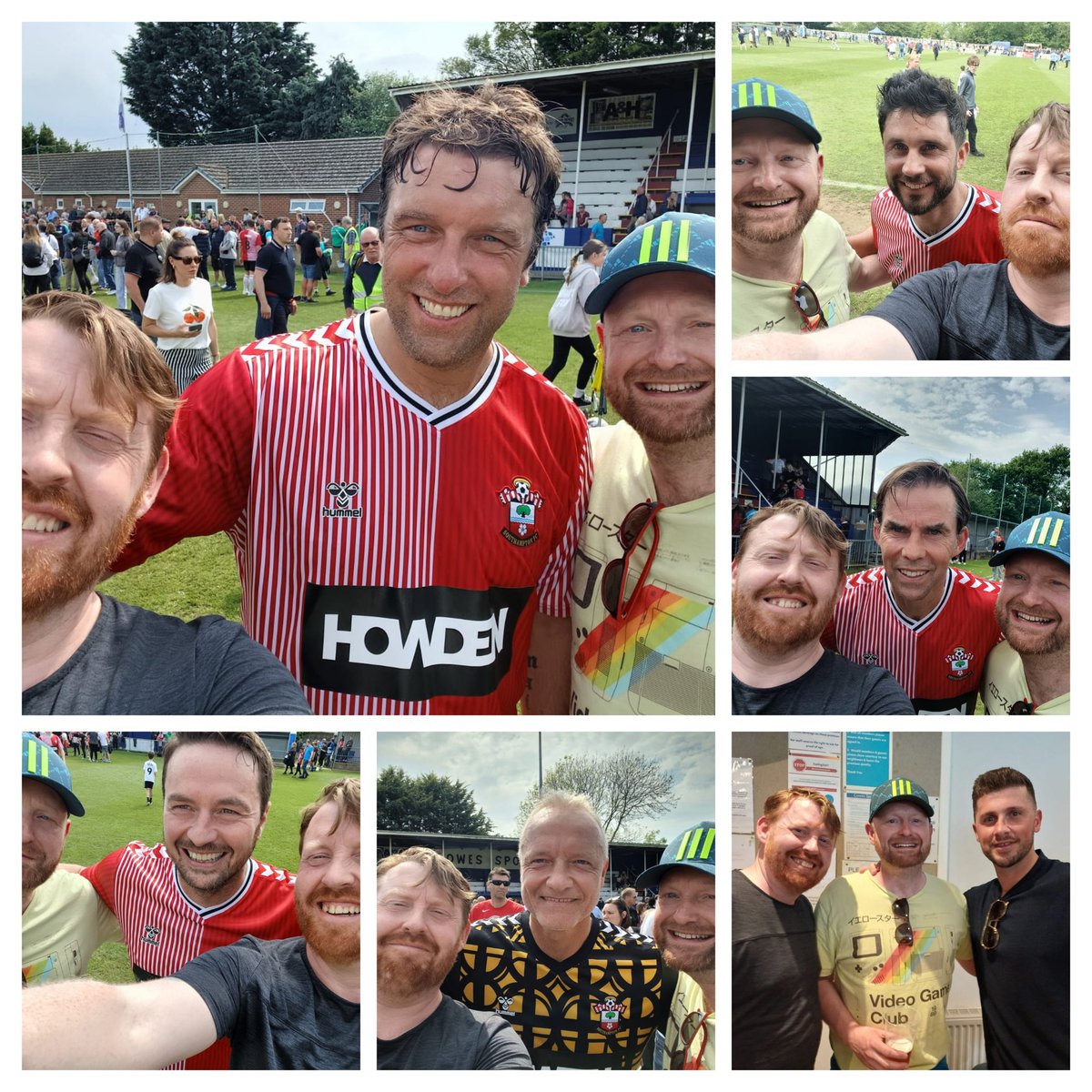 Brilliant day in the sun watching Saints Legends beat Isle of Wight Legends 5-2 at the home of @CowesSportsFC in support of @Newport_IW_FC.
@Ade_D83 and I got to meet & chat to some absolute Saints legends after the match. Real gents @SaintLambo07, @ShaneLong7 & @maiktaylor1