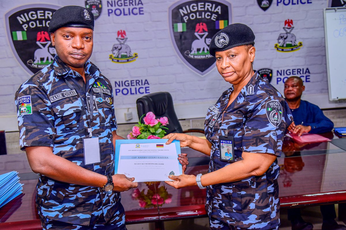 #PhotoNews | Moments from the closing ceremony of the 12-day Security Sector Reform Course held from May 6-17, 2024, at the Nigeria Police Peacekeeping Training Centre, Force Headquarters, Abuja. The course was organized in collaboration with the German Government and the Kofi