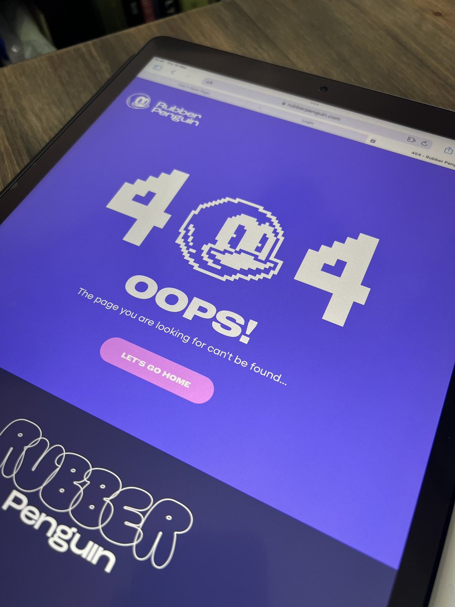 I’ve done a very slight website update, including a new 404 page which introduces pixel penguin.