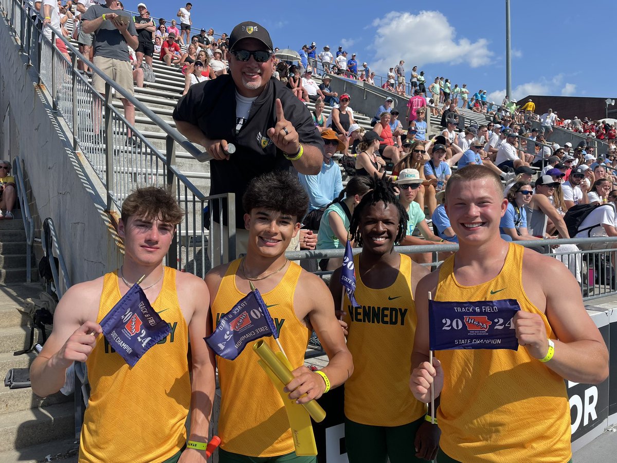 Fastest ever in the state of Iowa!  4x1 Champs!  Dougherty, Doyle, Woods and Bodden.
