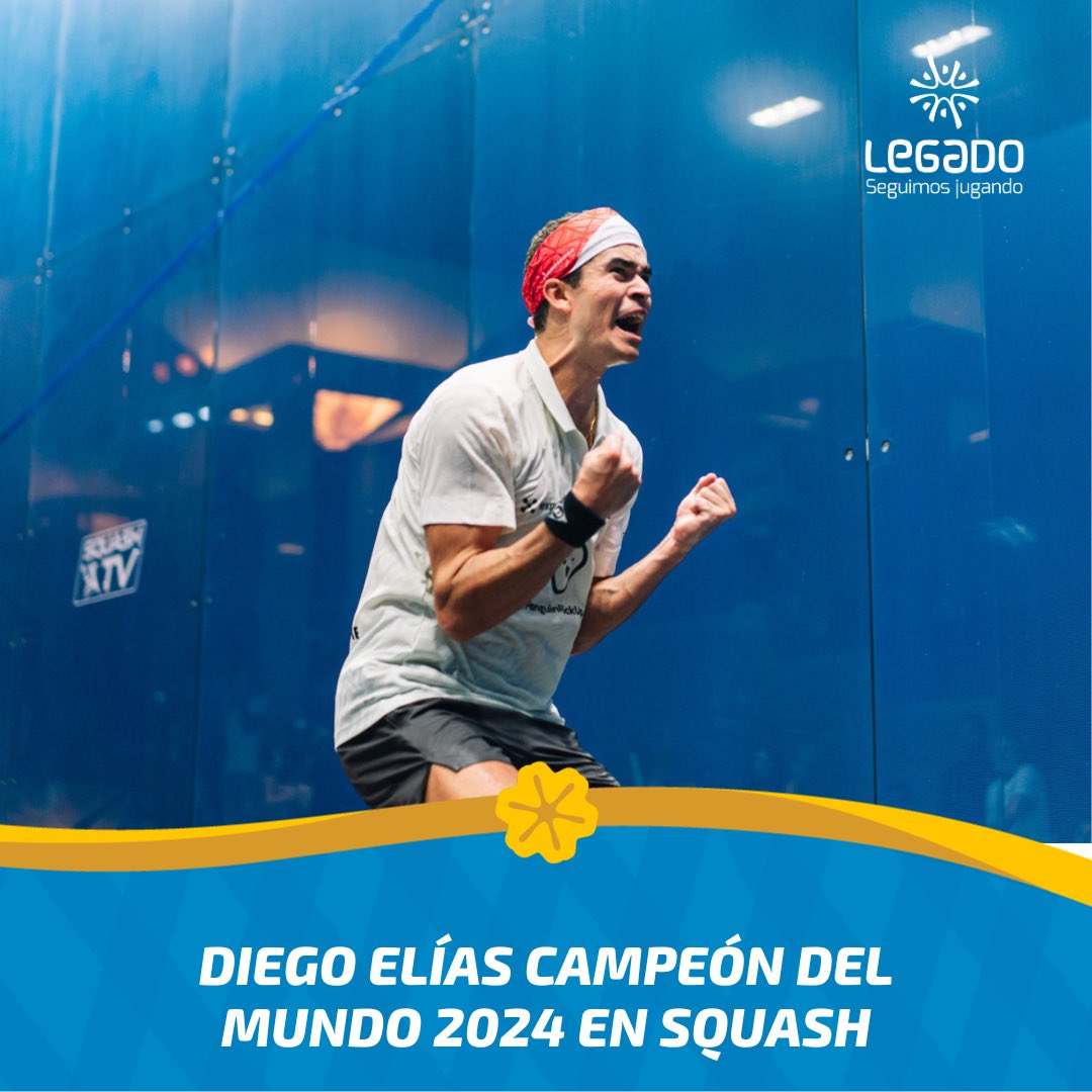 🇵🇪¡Leyenda peruana del squash!🥇 Diego Elías se consagró campeón mundial en este deporte, tras vencer al número uno del mundo, Mostafa Asal, en el CIB PSA 2023/2024 y se convirtió, además, en el primer sudamericano en lograr este título en la historia de esta disciplina.👏🏼