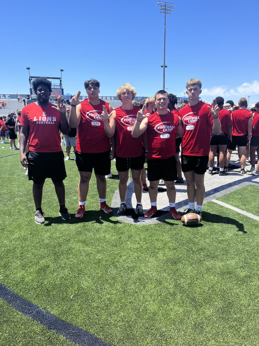 Camp season is here, 1st camp of the year in the books. Great to come out and connect with different schools . The goal is to get recruited, The boys came out competed and absolutely dominated today. Thank you to @LFC_FOOTBALL for putting on a great camp today . @LibertyFBLions